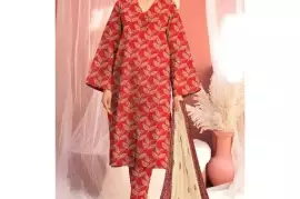 Stylish Amna.B 3-Piece Unstitched Khaddar Printed Suit for Women – Shop Now