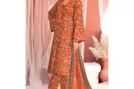 Shop Amna.B 3-Piece Women's Khaddar Printed Suit – Unstitched & Stylish Design