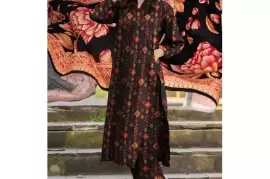 Amna.B Women's Khaddar Printed Suit – 3 Pcs Unstitched Set for Effortless Style