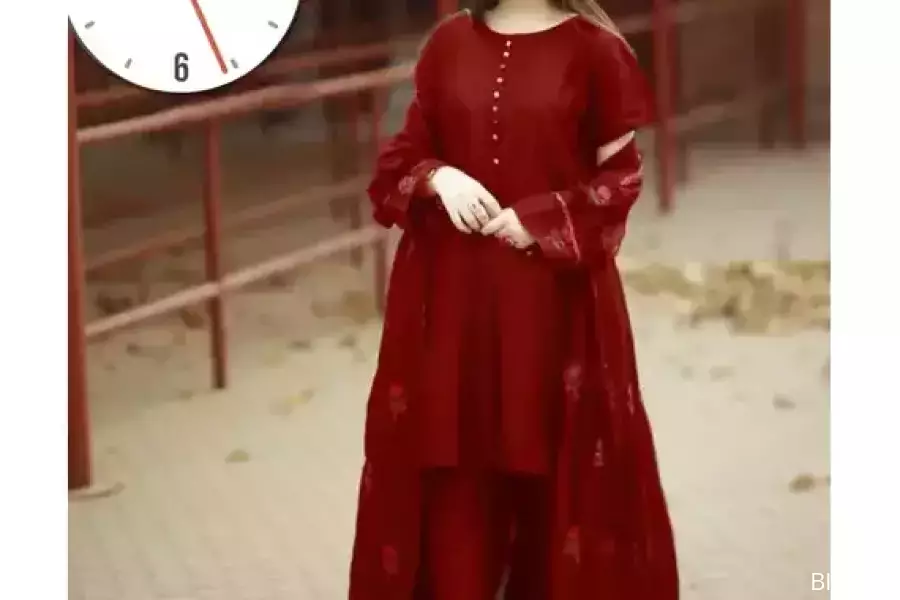 Elegant Trio: Stunning 3-Piece Women's Embroidered Gown Suit