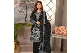 Buy Amna.B Women’s 3-Piece Unstitched Lawn Printed Suit – Perfect for Every Season