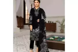 Amna.B 3 Pcs Lawn Printed Suit for Women – Premium Quality Unstitched Fabric