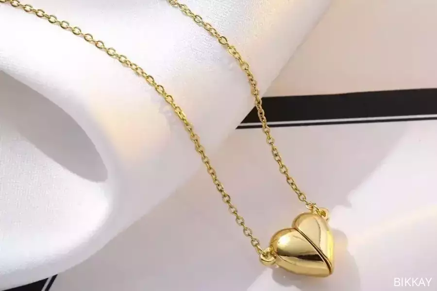 Heart Design Gold Plated Zircon Pendant / Free Shipping