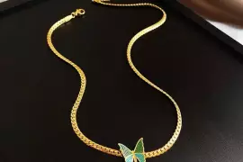 Butterfly Design Gold Plated Pendant / Free Shipping