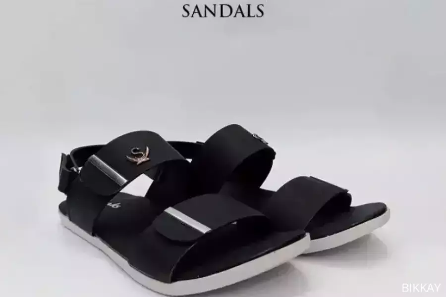 Stylish Black Casual Sandals for Men – Durable & Lightweight