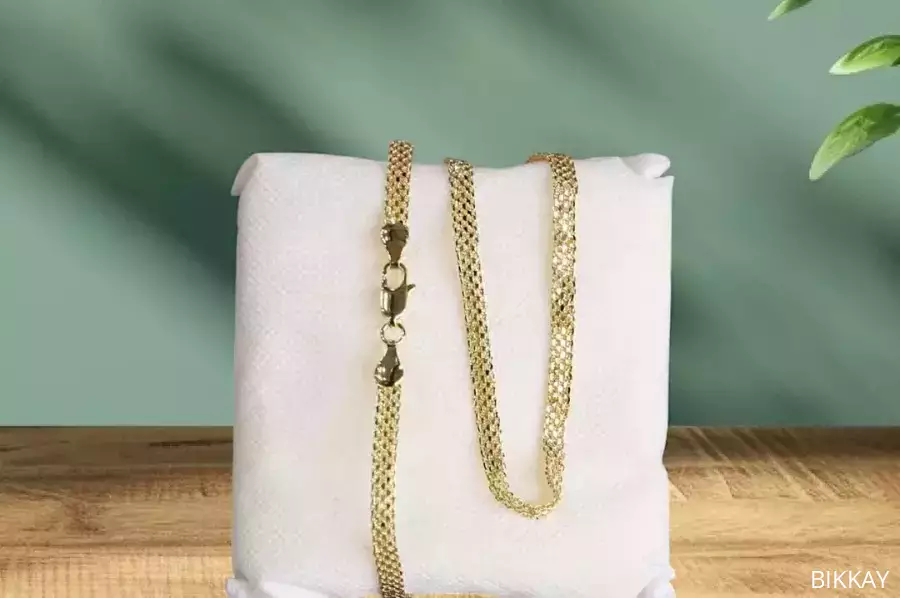 Funky 1 Carat Gold Plated Chain / Free Shipping