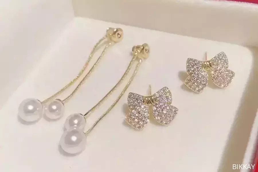 Charms Hanging Gold Plated Dangling Earrings / Free Shipping