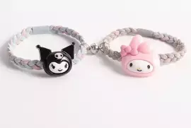 2 Pcs Funky Acrylic Plated Charm Bracelet / Free Shipping