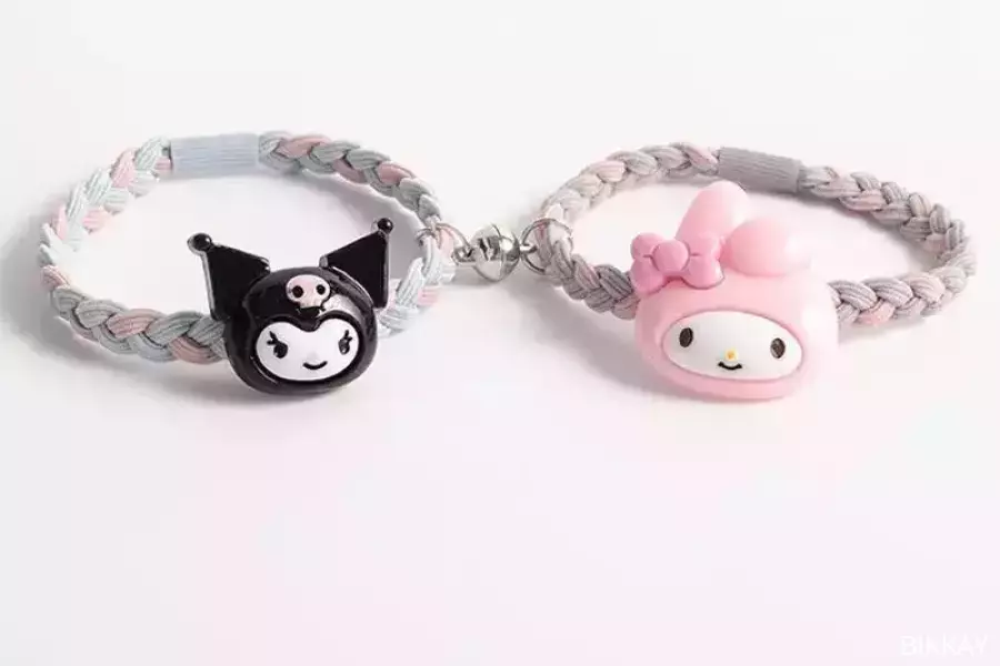 2 Pcs Funky Acrylic Plated Charm Bracelet / Free Shipping