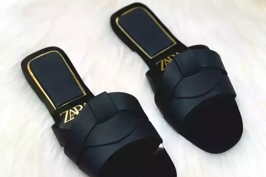 Elegant Black Fabric Flats for Women – Semi-Formal & Comfortable