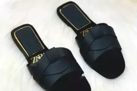 Elegant Black Fabric Flats for Women – Semi-Formal & Comfortable