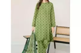 Amna.B 3 Pcs Lawn Printed Suit for Women – Unstitched, Comfortable & Trendy, Pakistan, $ 14