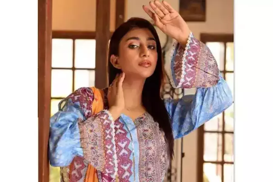 Amna B Bronze Women's Lawn Printed Suit - 3 Pcs Unstitched Set for All Seasons, Pakistan, $ 13