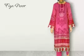 Fiza Noor Women's 2 Piece Digital Printed Suit – Unstitched & Fashion-Forward, Pakistan, $ 9