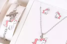 925 Sterling Silver Necklace And Bracelet Set / Free Shipping