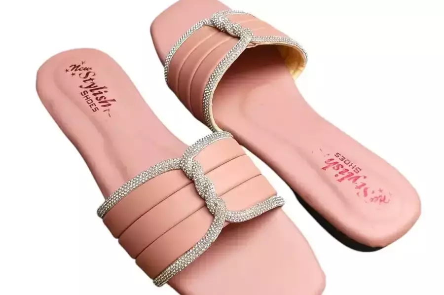 Women's Casual Fancy Flats - PU-Fabric & PVC - Available in Sizes 6 to 11