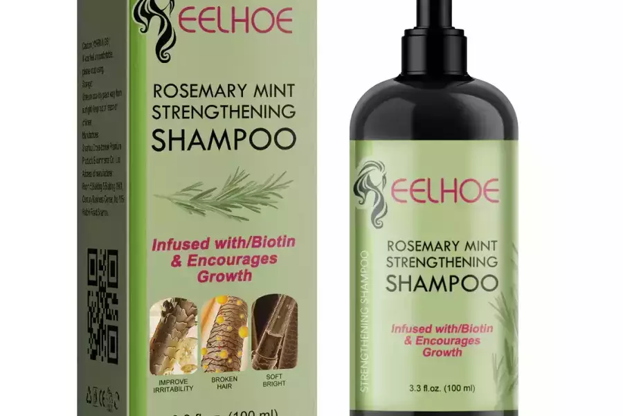 Rosemary Mint Shampoo Moisturizing Supple Hair Repair Dry Frizz Refreshing Shampoo Hair Care / Free Shipping