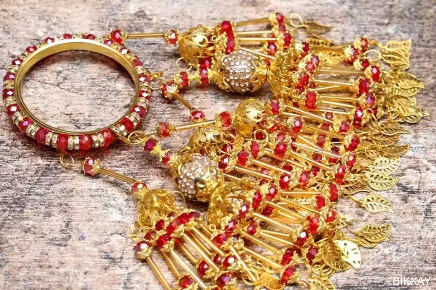 2 Pcs Indian Design Bridal Kara Bangle / Free Shipping
