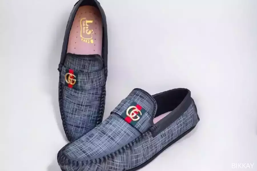 Men's Formal Grey Fabric Loafers - for Stylish Comfort