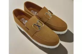 Men's Casual Fabric Loafers - Mustard - Available in 6 Pcs Sizes 6-11