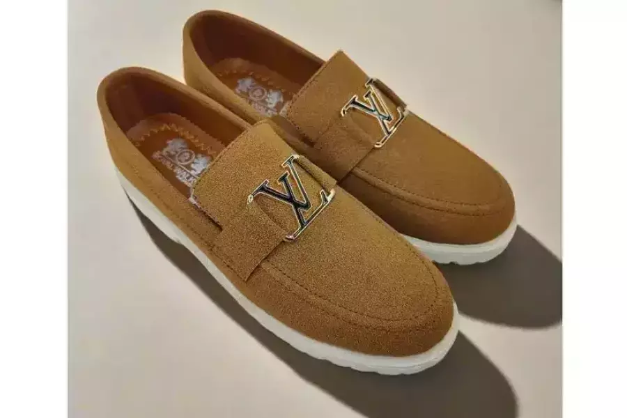 Men's Casual Fabric Loafers - Mustard - Available in 6 Pcs Sizes 6-11