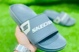Men's Casual PU Leather Slide Slippers - 