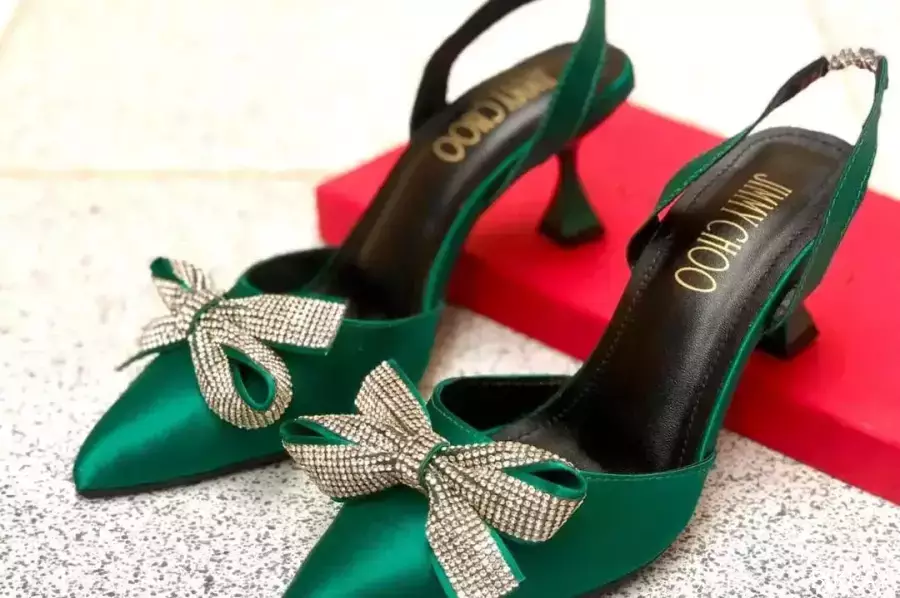 Elegant Women's Synthetic Leather Heels - Fancy Formal Footwear