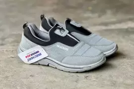 Men’s Walking Shoes – Synthetic Leather Skechers-Inspired Comfort
