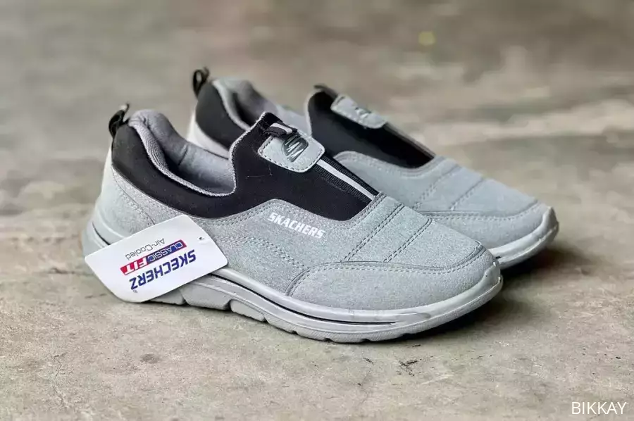 Men’s Walking Shoes – Synthetic Leather Skechers-Inspired Comfort