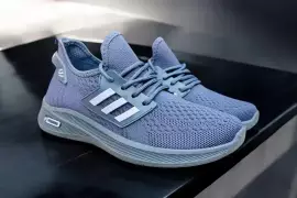 Men’s Grey Running Sneakers – Lightweight & Breathable Casual Shoes