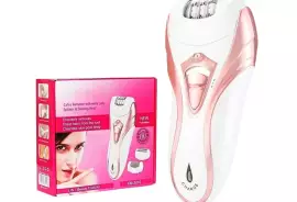 Kemei KM - 3010 3 in 1 Electric Rechargeable Cordd and Cordlesss Epilator Shaver Hair Remover and Callus Remover   (FREE DELIVER), Pakistan, PKR 3,700