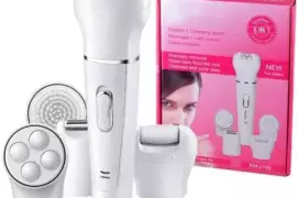 Kemei KM-2199 5 in 1 Electric Hair Remover Trimmer Wet and Dry Rechargeable Lady Shaver Epilator Facial Massage Tool Kit Kemei Rechargeable Ladies Epilator KM-2199 KM2199 KM-2199 KM2199, Pakistan, PKR 4,199