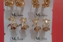 Antique Plated Artificial Stones Earrings / Free Shipping, Pakistan, PKR 635
