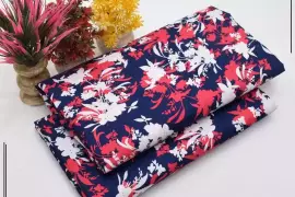 2-Piece Printed Cotton Suit – Blue | Stylish Shirt & Trouser Combo, Pakistan, PKR 1,099