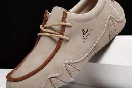 Men's Handcrafted Casual Sneakers - Breathable, Comfortable Lace-Up Shoes for Driving & Walking, Jhelum