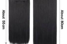 Synthetic 5 Clip In Hair Extensions Long Straight Hairstyle , Jhelum