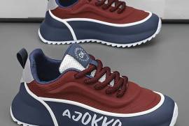 Summer 2024 Men's Casual Sneakers - Versatile Thick Sole, Lace-Up, Breathable Mesh, Non-Slip PVC Sole, Jhelum