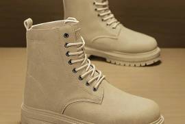 Men's High-Top Boots - Versatile for Outdoor, Hiking & Casual Wear | Lace-Up, Faux Leather with Durable Sole | Perfect for Fall/Winter, Jhelum