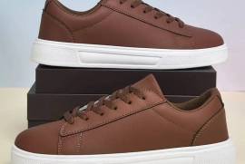 Men's Stylish Sneakers - Casual Lace-Up, Low-Top with Faux Leather Upper & EVA Sole, Jhelum