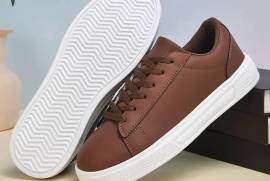 Men's Stylish Sneakers - Casual Lace-Up, Low-Top with Faux Leather Upper & EVA Sole, Jhelum