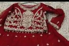 Bridal Barat lehnga choli Reddish Maroon Dress for sale, Multan