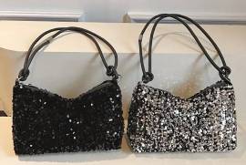 Chic Sequin Crossbody Bag for Women - Spacious & Lightweight with Adjustable Strap, Zip Closure, Nylon Lining - Perfect for Everyday Fashion, Jhelum