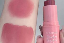 SHAQINUO Water-Resistant Matte Blush Stick - Medium Coverage, All Skin Tones Friendly, Natural Saturation in Pink Tone, Rawalpindi